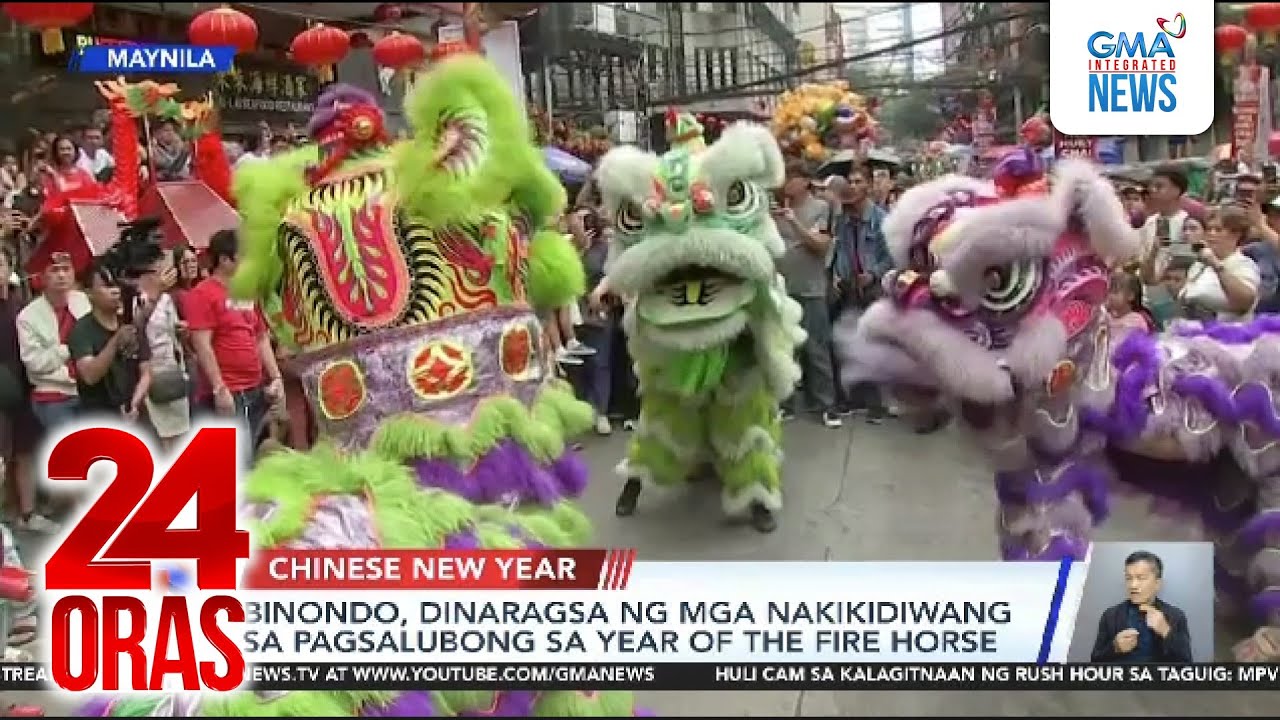 Binondo, dinaragsa ng mga nakikidiwang sa pagsalubong sa Year of the Fire Horse | 24 Oras