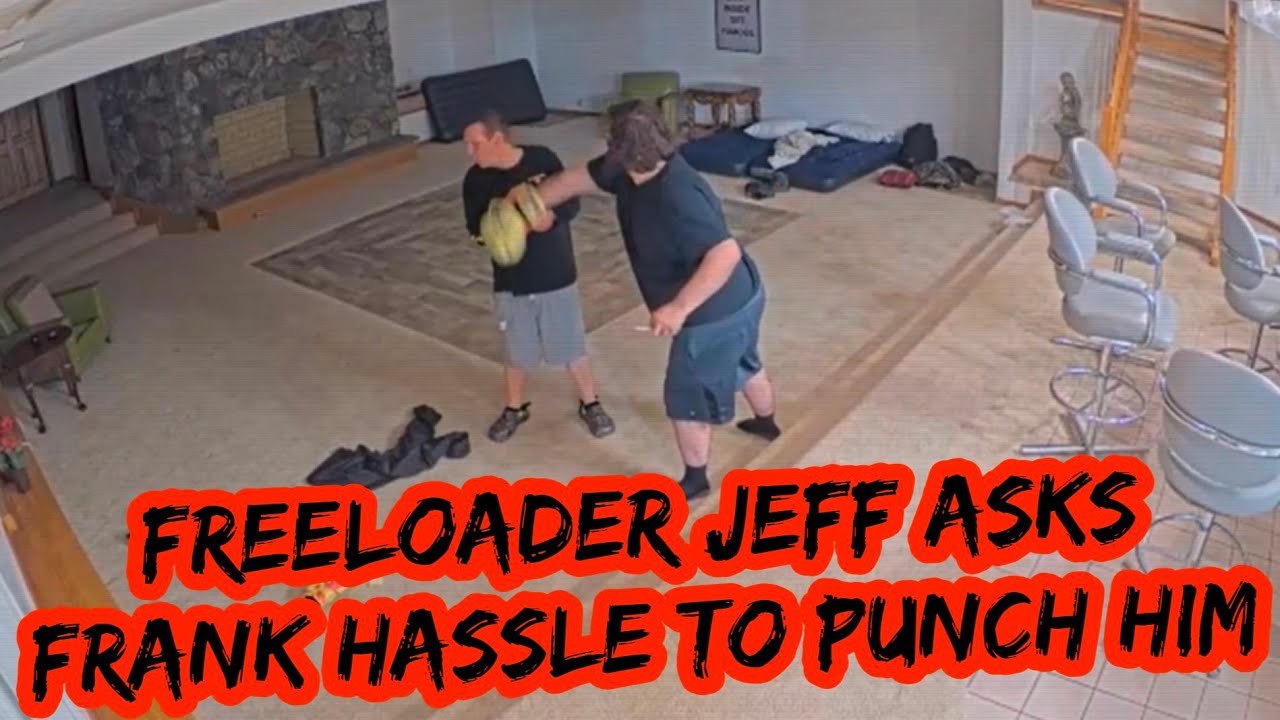 Freeloader Jeff asks Frank hassle to punch him in the face Fishtank Live season 3