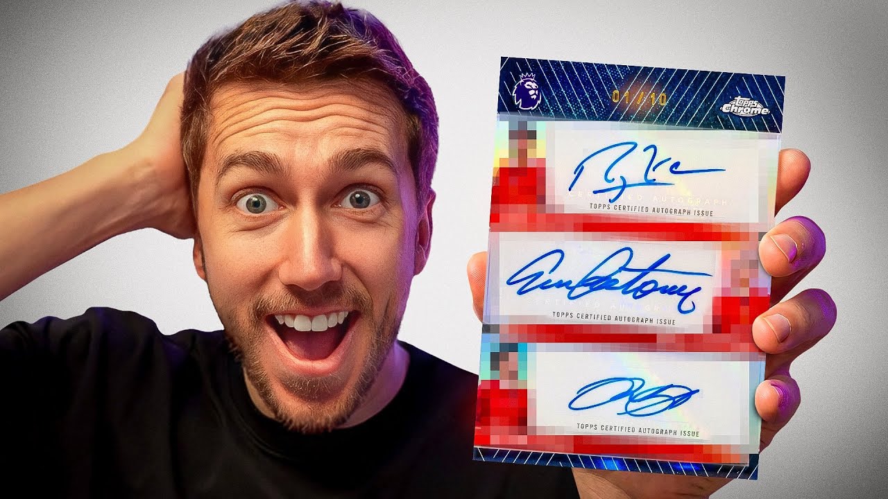 I Pulled The Most Insane Triple Auto Football Card?!