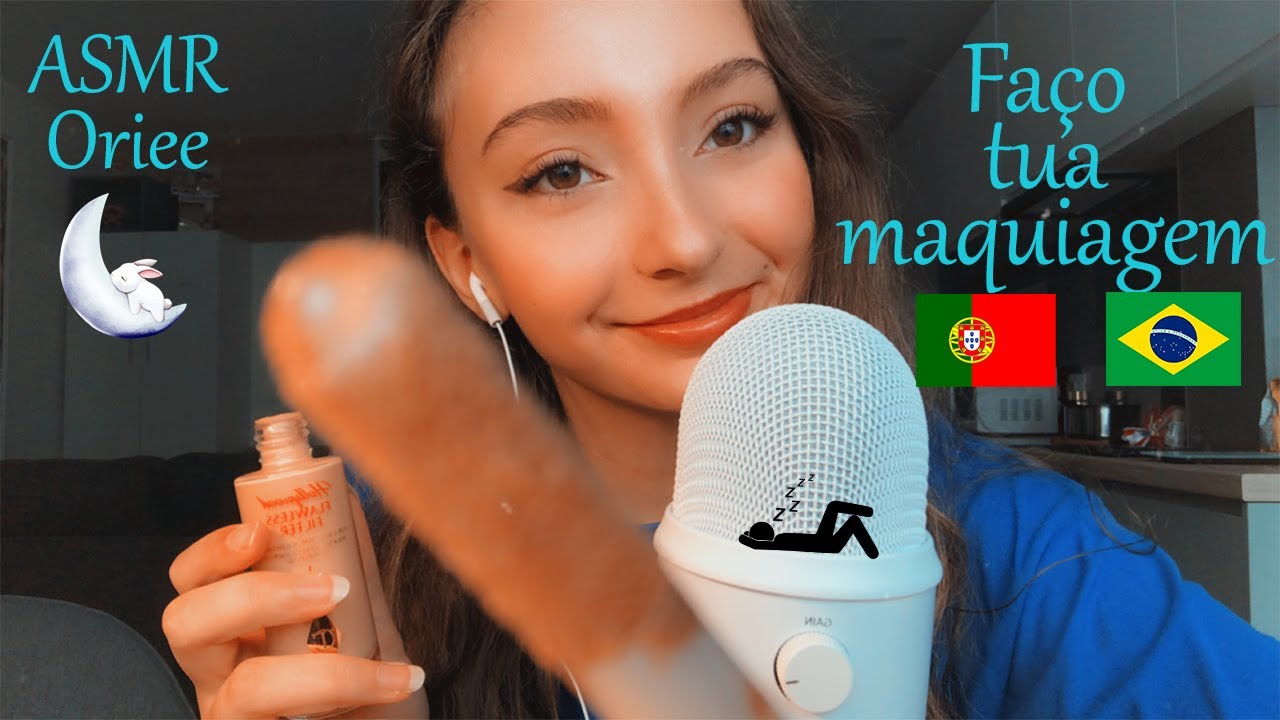 ASMR PT | Faço tua maquiagem 💄😅🇵🇹🇧🇷