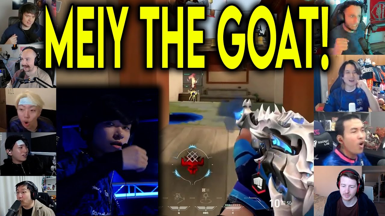 Valorant Streamers Reacts To DFM Meiy CRAZY 4k CLUTCH Against FS In VCT