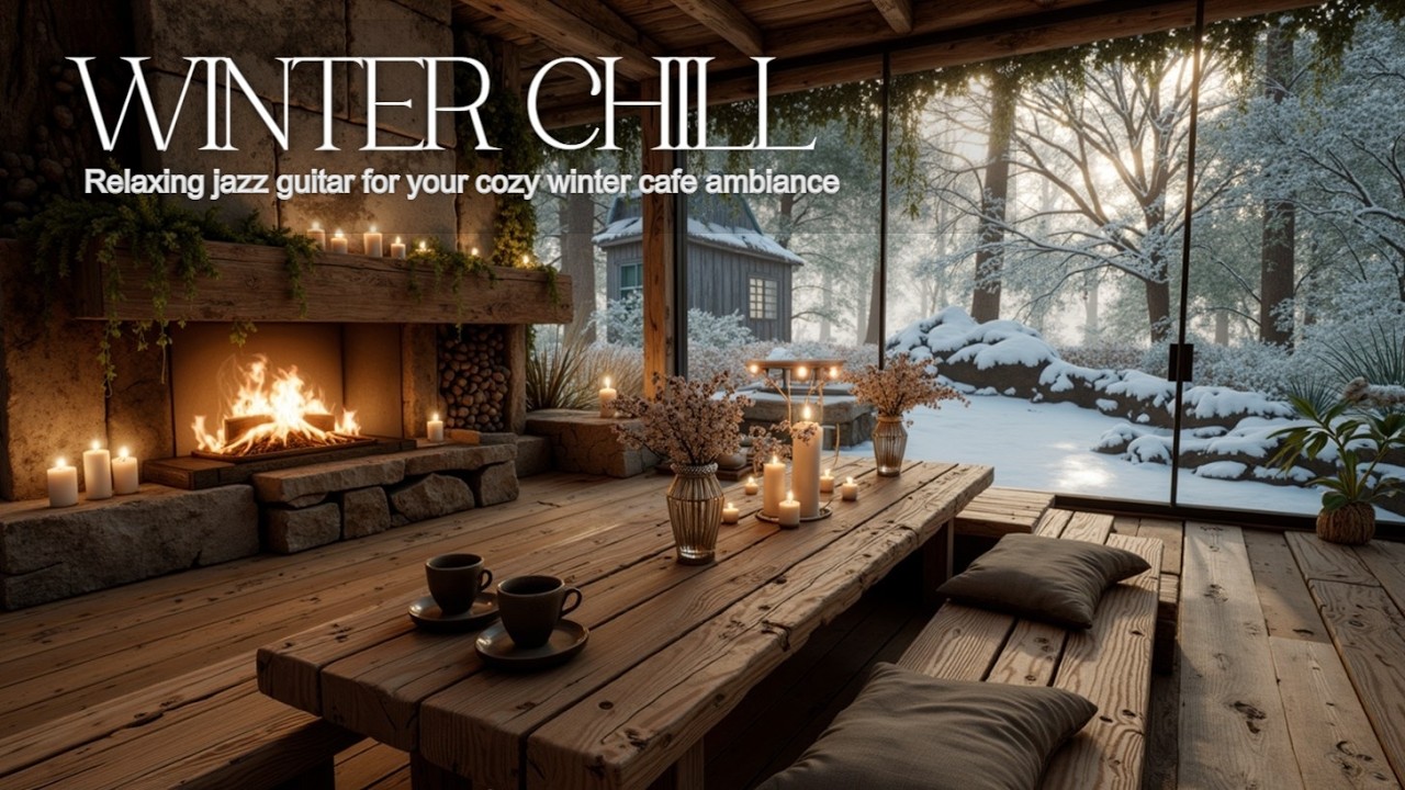 Relaxing Winter Cafe Guitar Jazz Vibes | Warm Chill Lounge Music for Focus & Study
