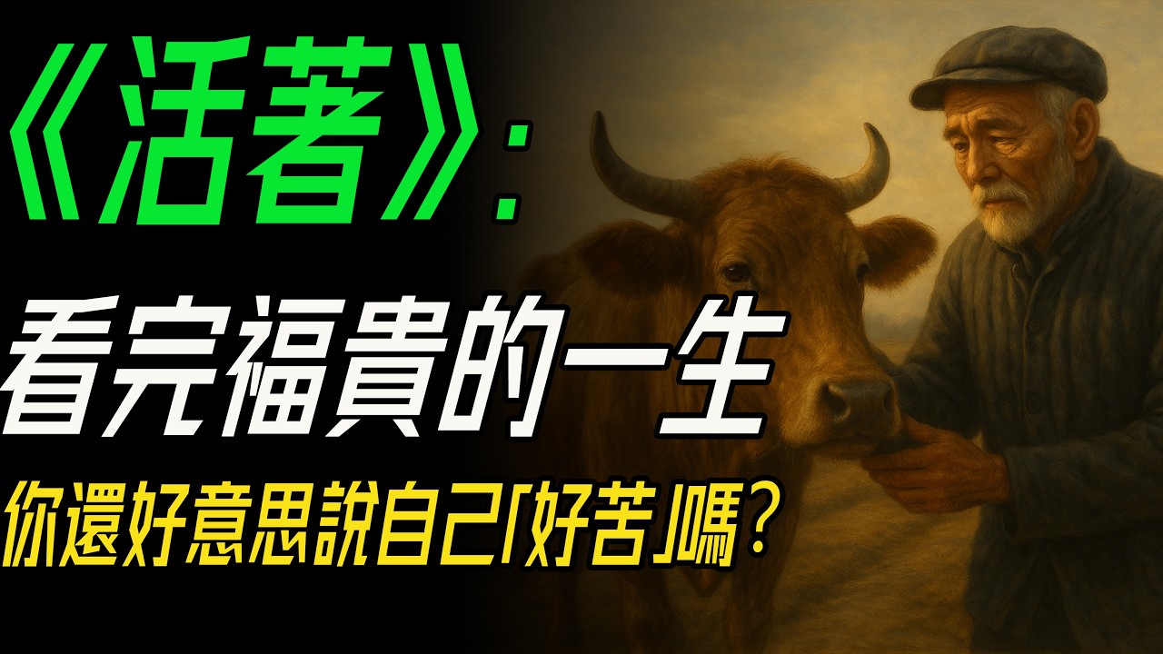 《活著》：看完福貴的一生，你還好意思說自己「好苦」嗎？     #活著 #余華 #經典小說 #命運 #人生意義
