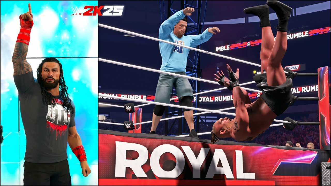 WWE 2K25 LIVE Stream - 30 Men's Royal Rumble Winner Will Face OTC Roman Reigns
