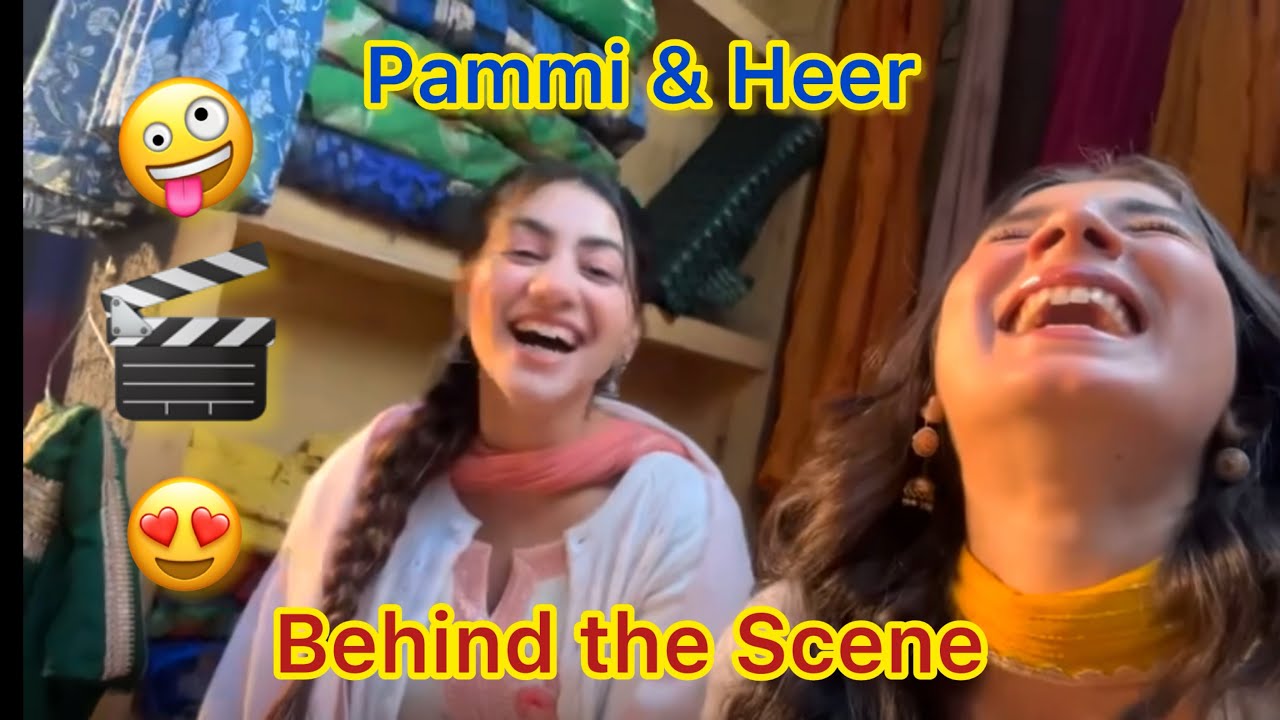 Heer & Pammi faltu baaten on set🤓❤️🎬 #tujulietjattdi #behindthescenes 