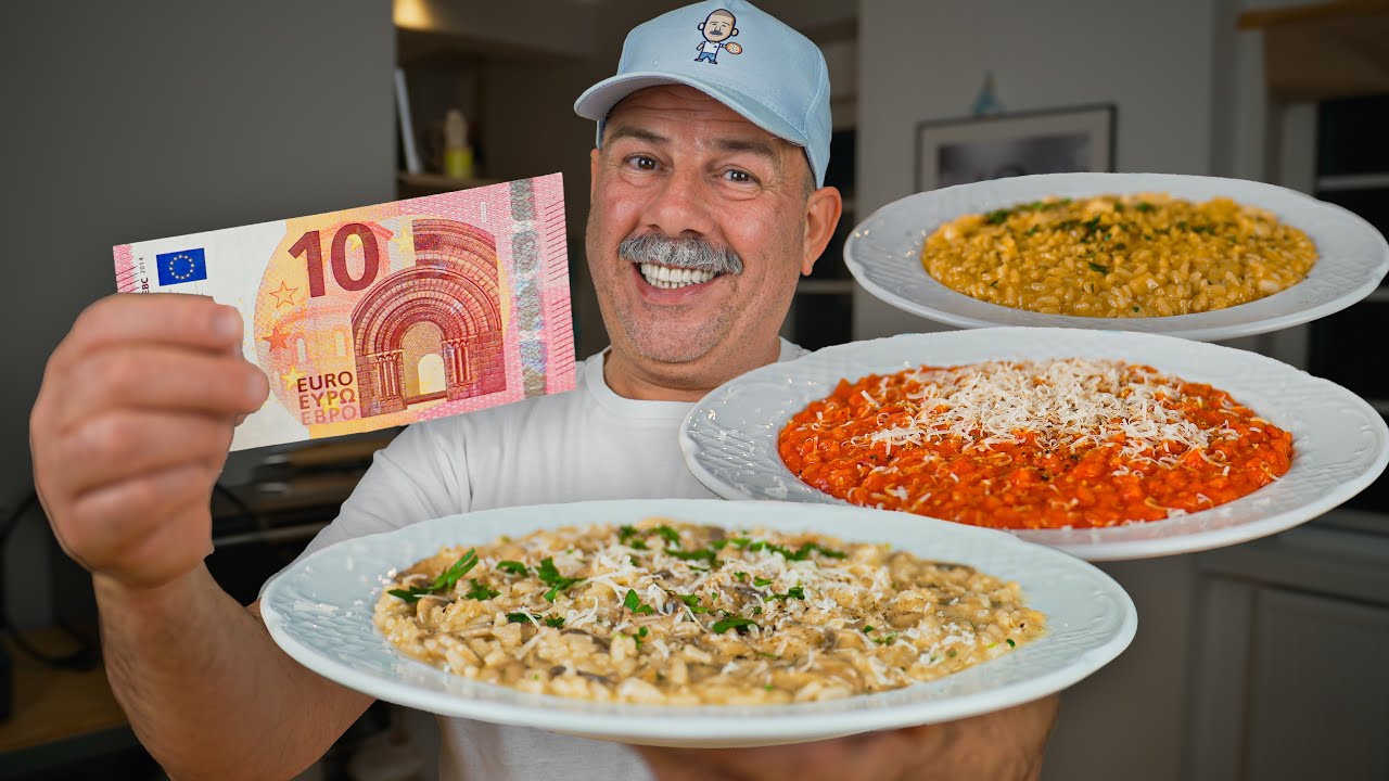 3 ORIGINAL Risotto-Gerichte für 10€ in unter 20 Minuten!