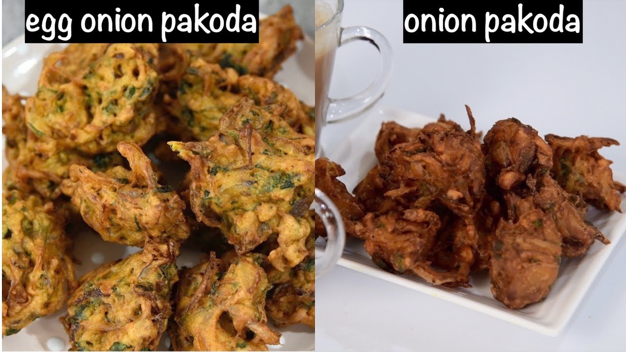 Onion Pakoda - with & without eggs | egg onion pakoda recipe | onion pakora| pyaz ki pakode