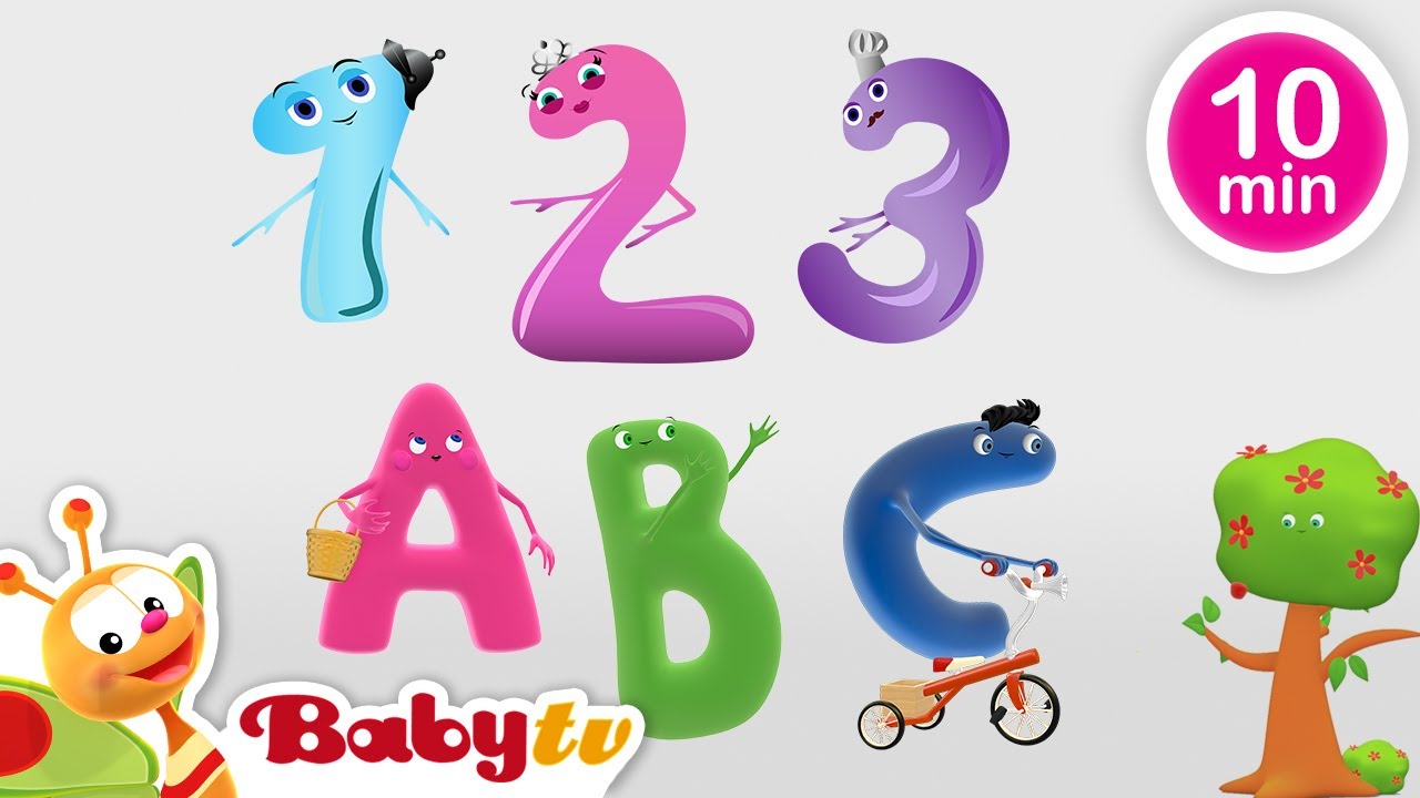 Colección de canciones sobre el ABC y los números para niños 😎 @BabyTVSP