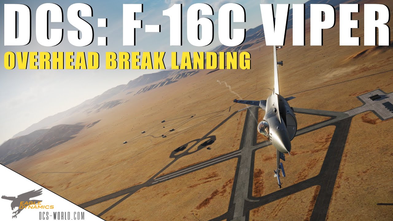 DCS: F-16C Viper — посадка с разворотом в воздухе