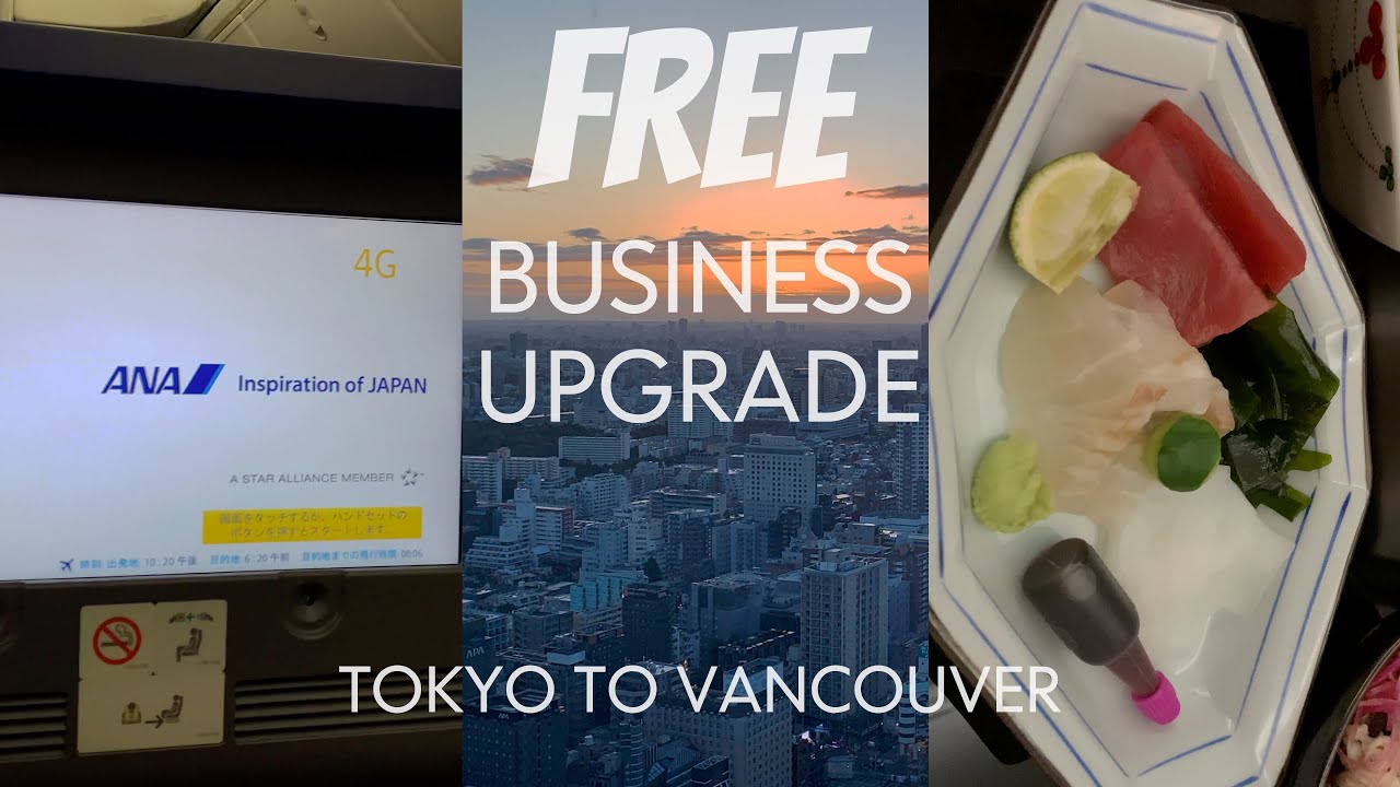 How I got a FREE upgrade to Business Class on All Nippon Tokyo to Vancouver Flight NH116