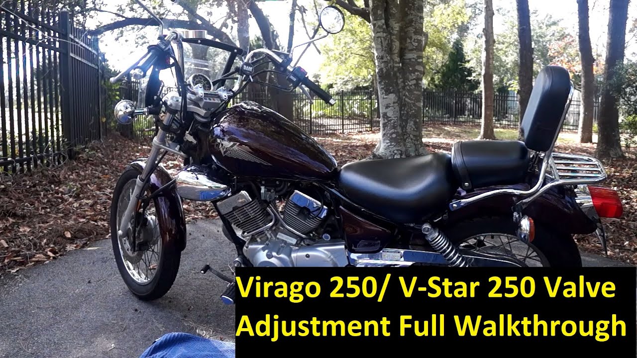 XV250 Valve Adjustment English Full Walkthrough