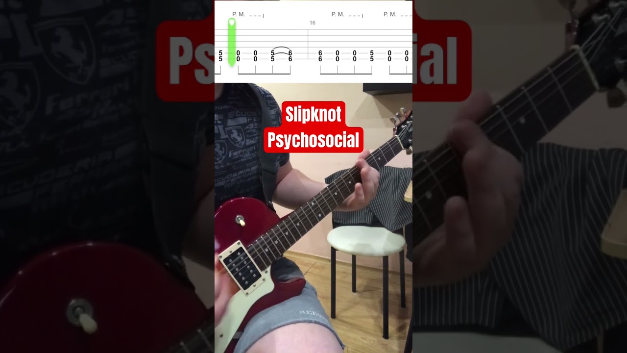 Slipknot - Psychosocial (cover) | JekosGuitar #tutorial #tabs #slipknot #psychosocial #metal #shorts