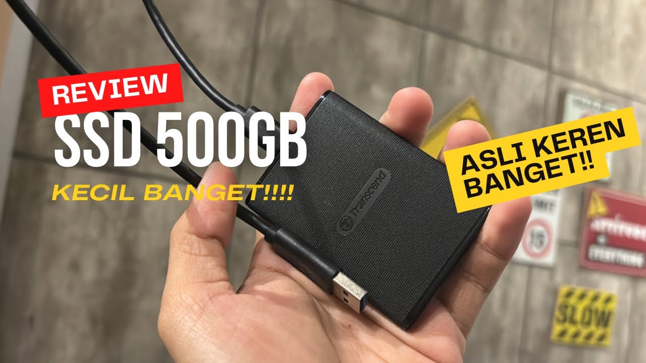 ￼Memori 500GB terkecil! Transcend External SSD ESD270C