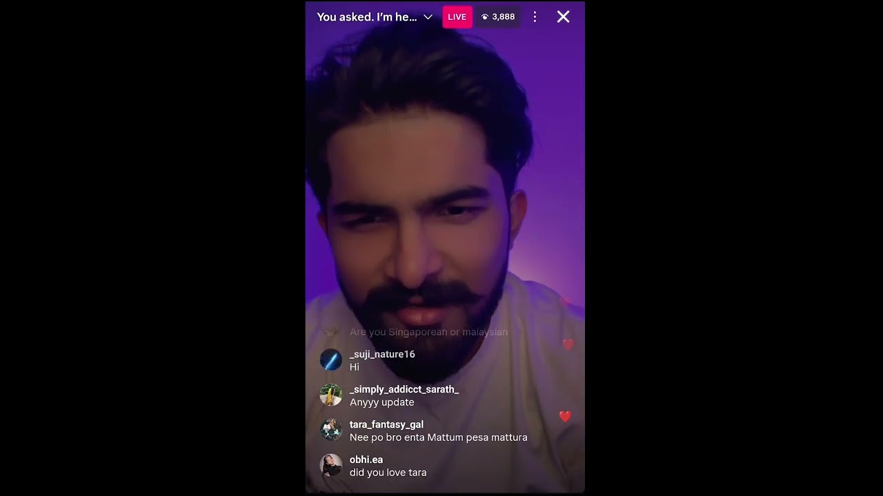 Muzammil is coming India!!!!!  #muzammil #instalive 