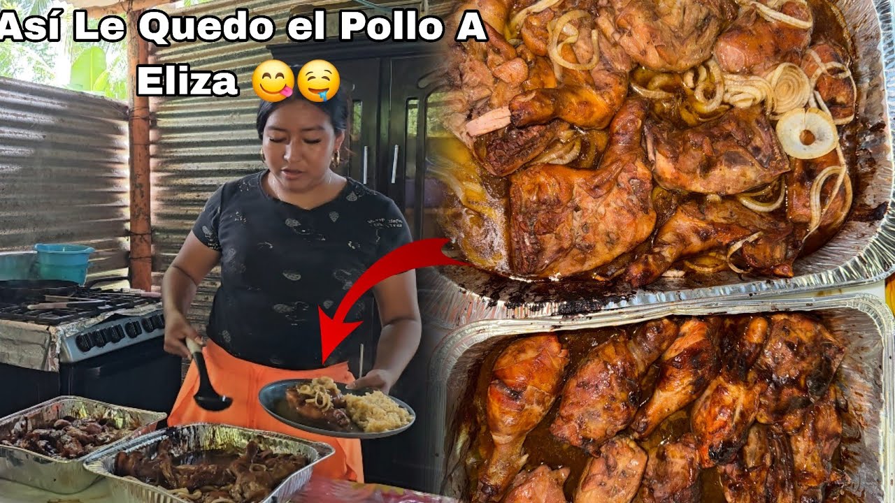 😱Así De Rico Le Quedo El Pollo Horneado En Barbacoa🤤😋 A Eliza 