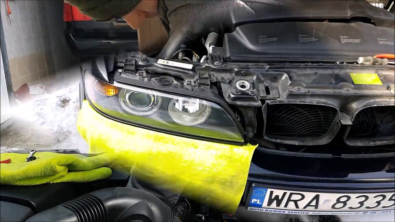 Demontaż reflektorów BMW e39