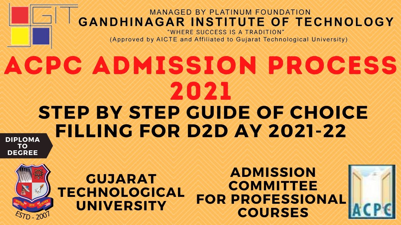 Step by Step Guide of Choice Filling for D2D AY 2021-22 | Admission 2021 | D2D | Engineering | GTU