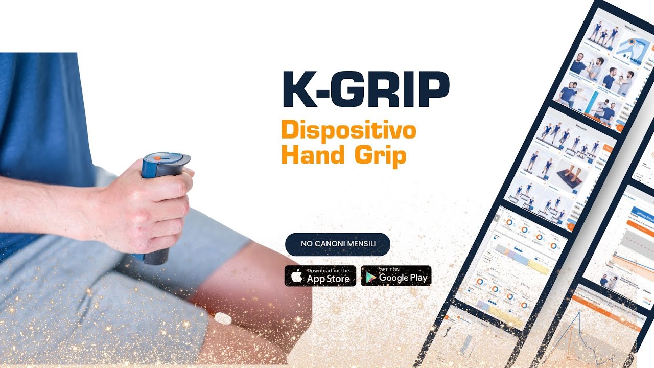 K GRIP Dinamometro Hand Grip valutazione forza presa della mano con software analisi dati e report
