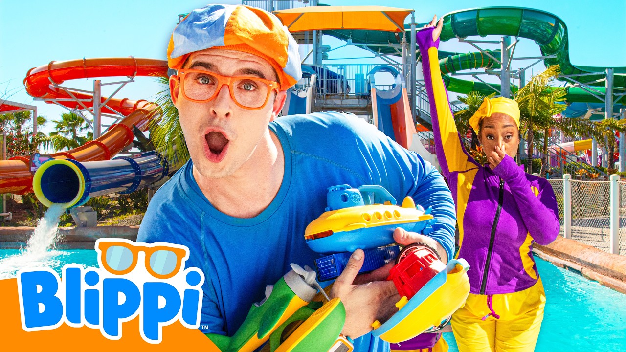 Will It Sink or Float? 🌊 Blippi & Meekah's Waterpark Vehicle Challenge!