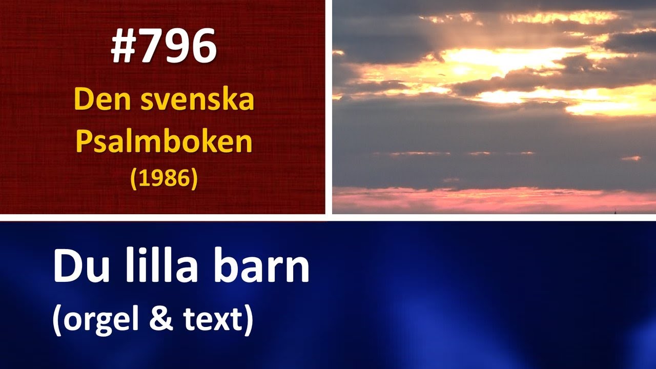 (Sv. Ps. 796) Du lilla barn (orgel & text)