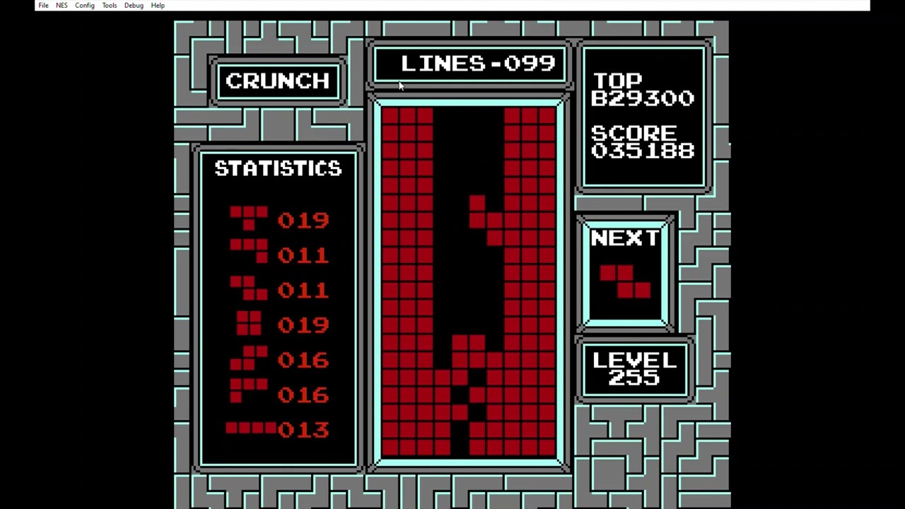 Level 246 Crunch Mode Rebirth!!! | #tetris #tetrischallenge #level246 #rebirth