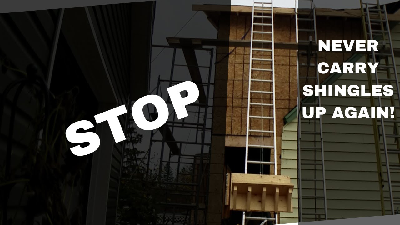 Ladder Hoist (shingle lift) Build.