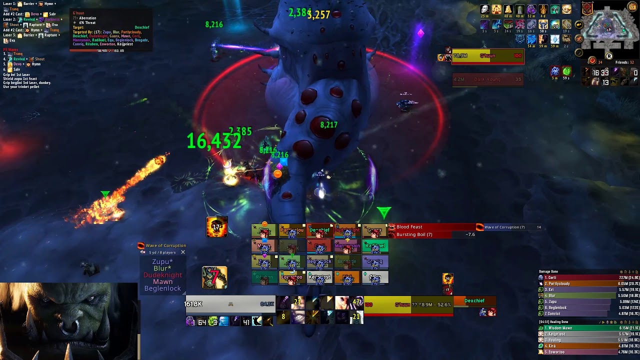 The Brigade vs Mythic G'huun - Disc Priest