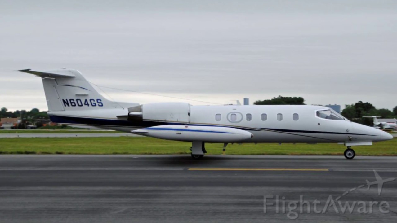 Полет Learjet 35A с камерой POV
