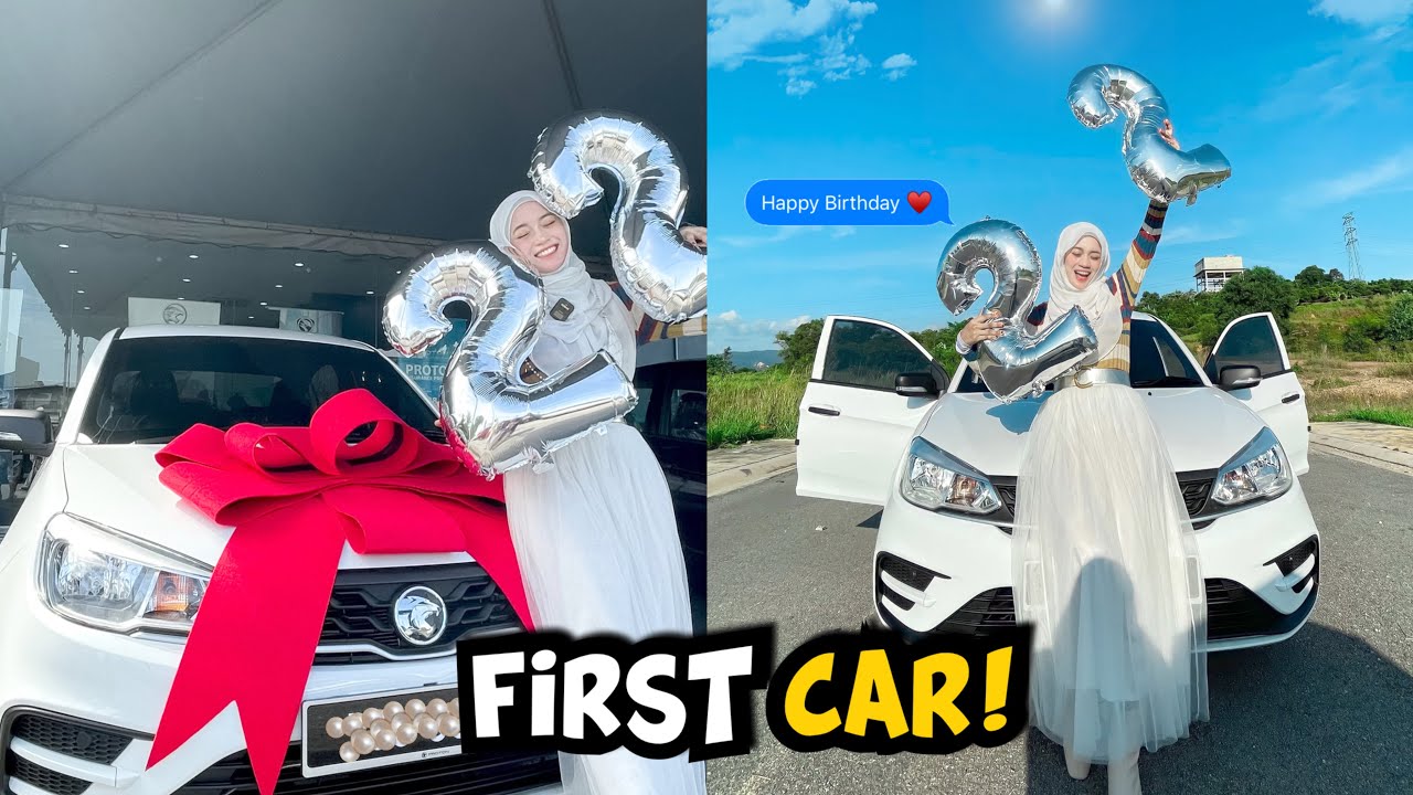 MY FIRST CAR ON 22 BIRTHDAY 🚘🎂| PROTON SAGA 1.3 L WHITE