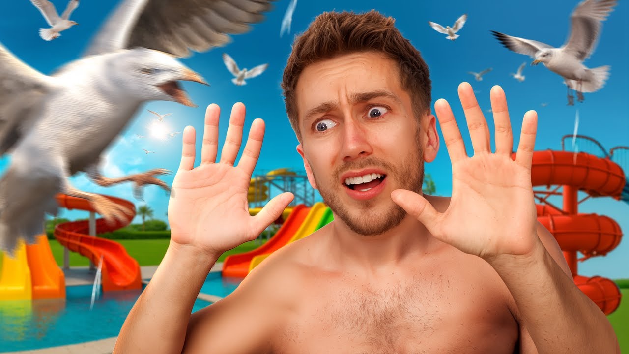 SEAGULLS INVADE THE WATERPARK...