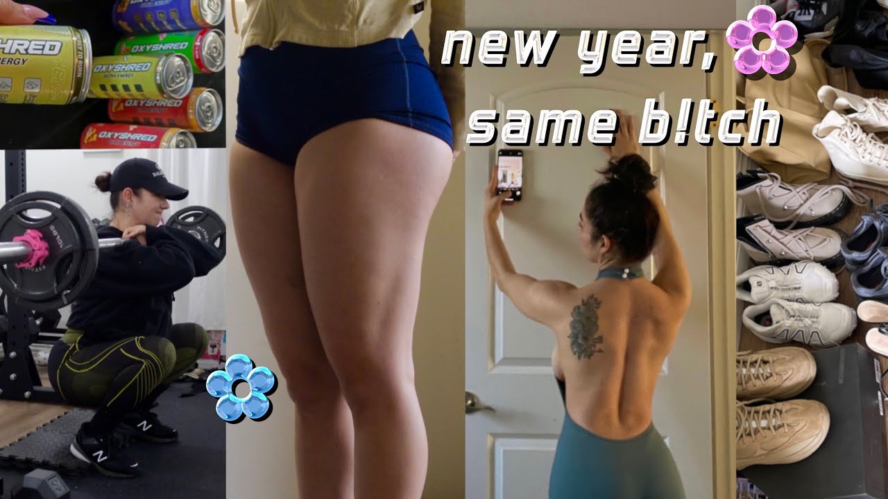 ✿ CUTE&FIT DIARIES: new year same hottie vlog, @ home workout, food haul, tesla giveaway