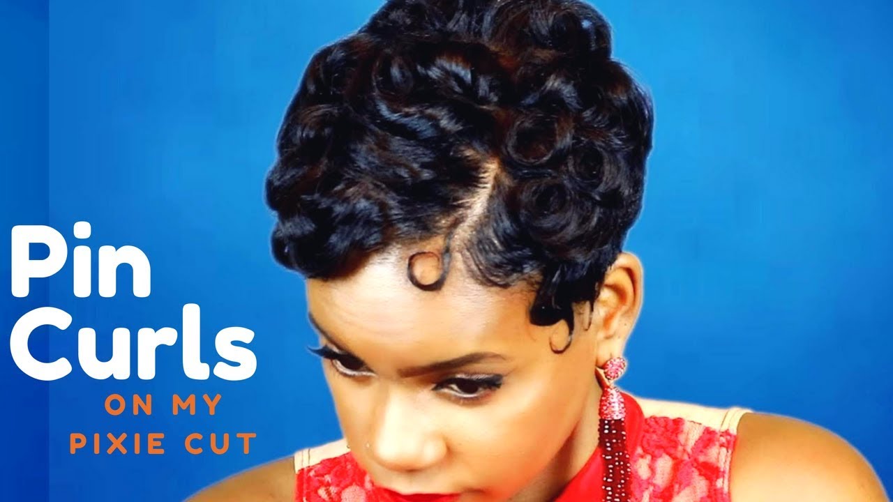 Pin Curls on my Pixie Cut | Relaxed Short Hair | Hair Tutorial | Leann DuBois
