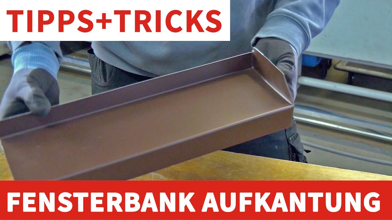 Fensterbankaufkantung ohne einschneiden