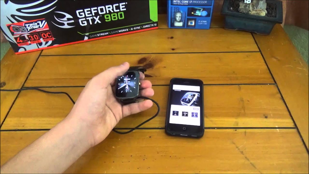 How to Pair the ASUS ZENWATCH 2 with Iphone (Unbox)