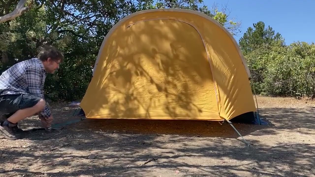 Putting Up a REI Base Camp 4 Tent