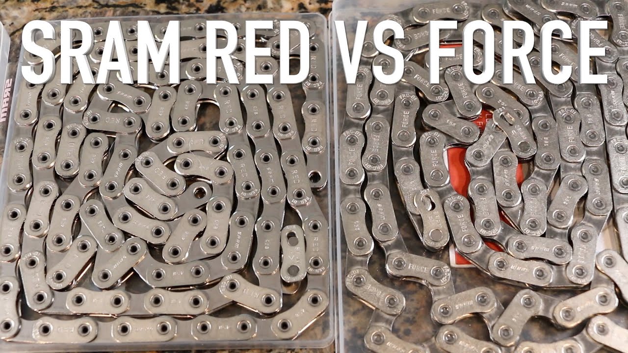 SRAM Red AXS vs Force AXS 12 Speed Chains #cycling