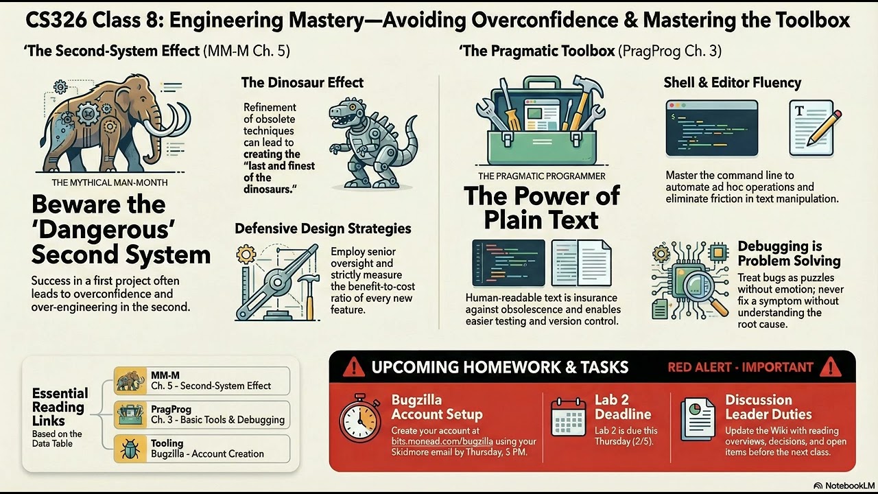 CS326 Class 8 Podcast: Don t Build a Second System Dinosaur