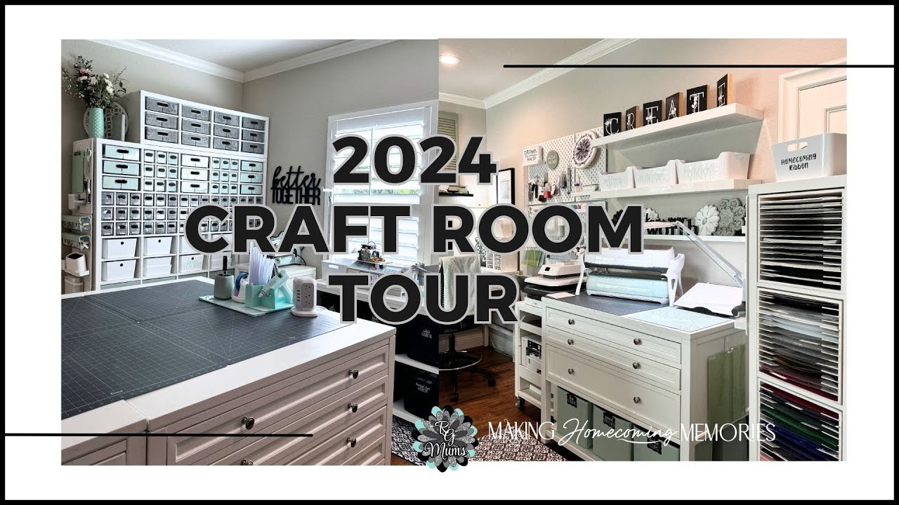 2024 Craft Room Tour | Ribbon & Paper Crafting | Small Craft Business Organization Ideas & Tips