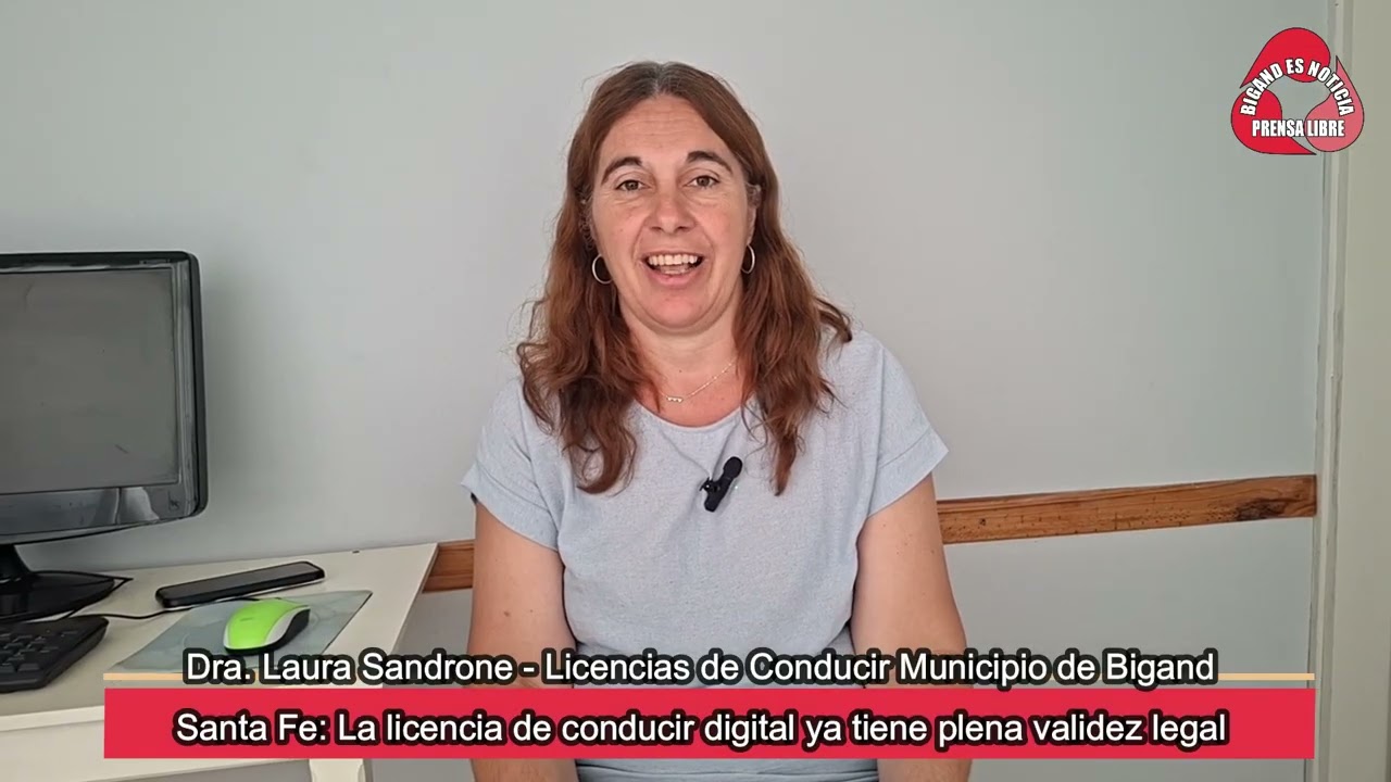 DRA LAURA SANDRONE LICENCIAS DE CONDUCIR MUNICIPIO DE BIGAND