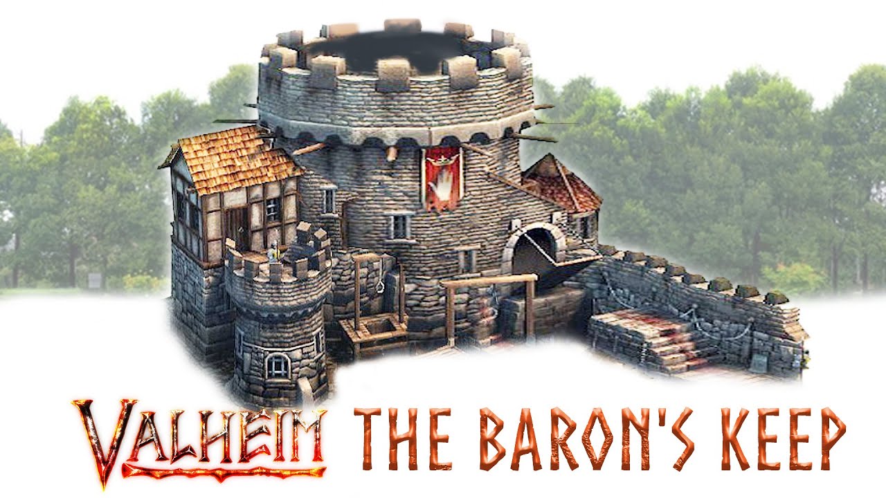 Valheim, The Baron's Keep A Medium Valheim Castle Build