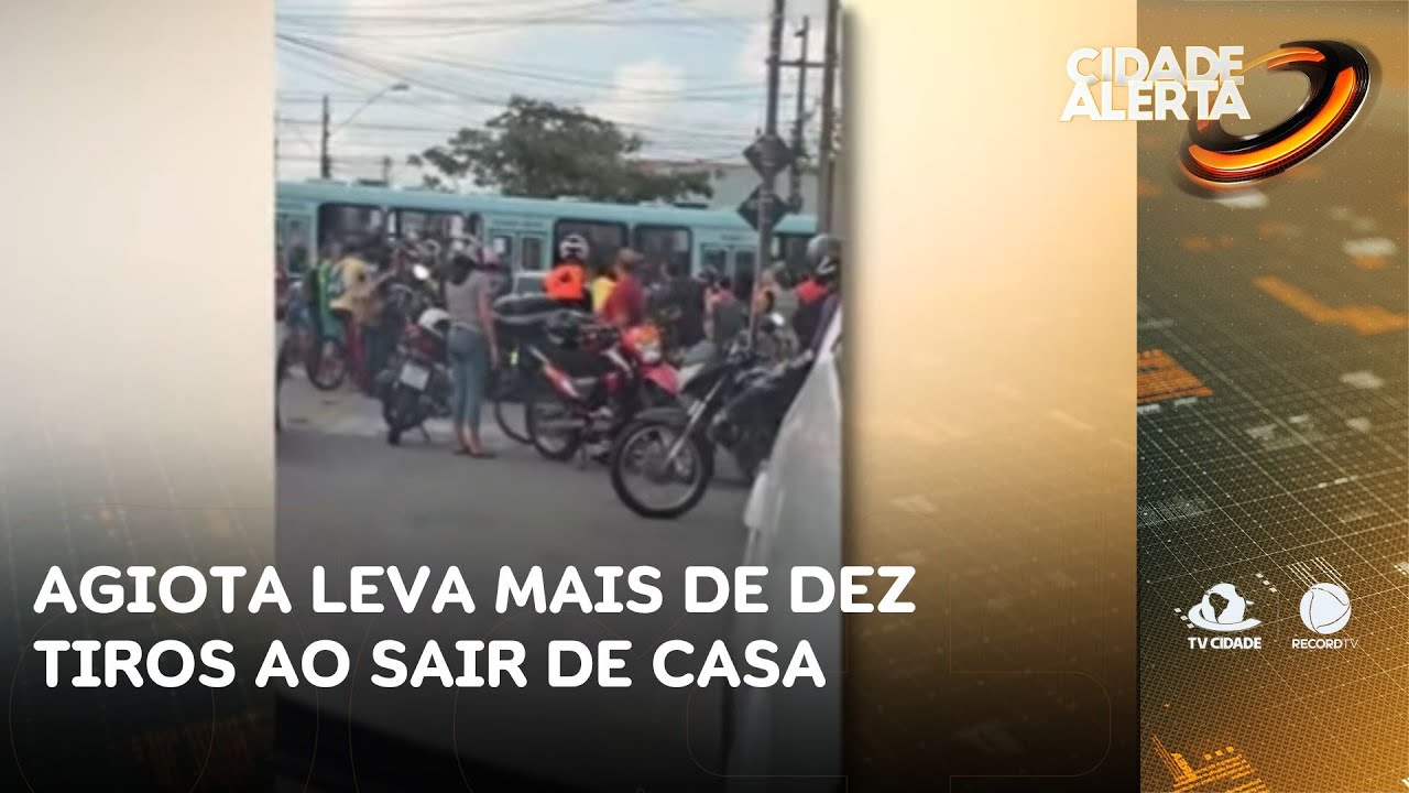 Agiota leva mais de dez tiros ao sair de casa | Cidade Alerta CE