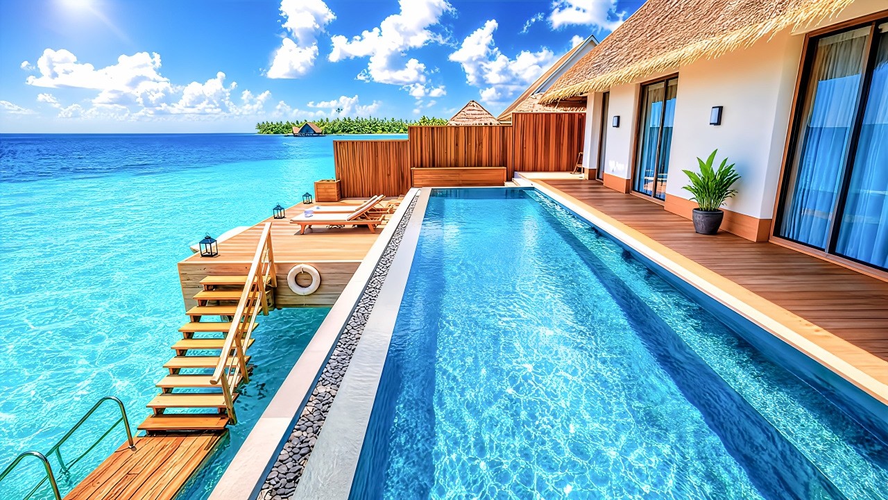 JOALI Maldives, Ультра-роскошный островной курорт и отель, Удивительная вилла над водой