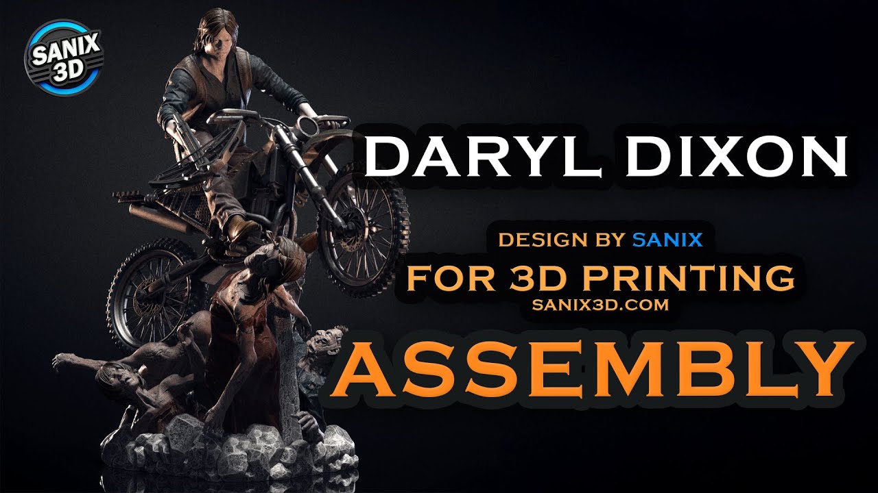Daryl Dixon / The Walking dead ( 3D Model ) - Files for 3D Printing