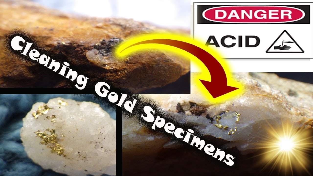 Cleaning rocks with different acids (Finding Gold specimens!)