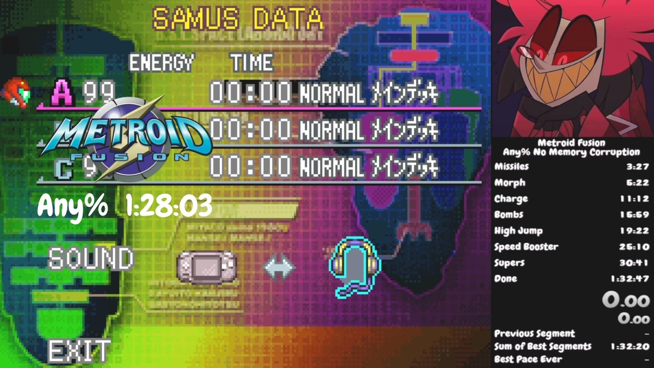PB - Metroid Fusion Any% in 1:28:03