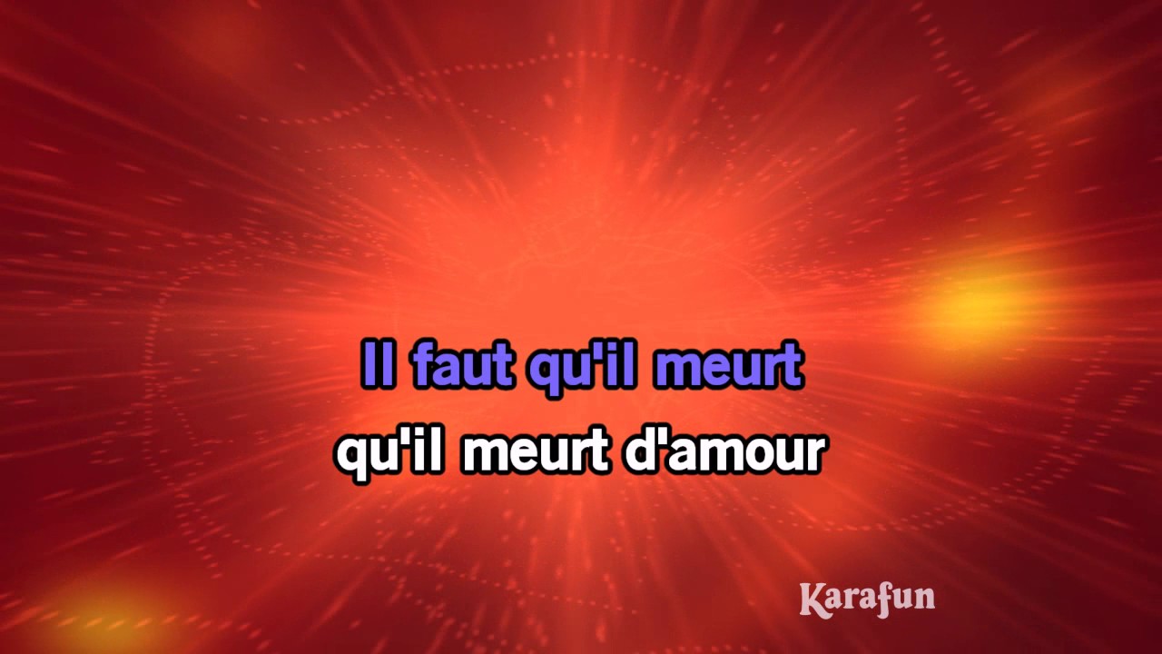 Karaoké Requiem pour un fou (Live) - Johnny Hallyday *