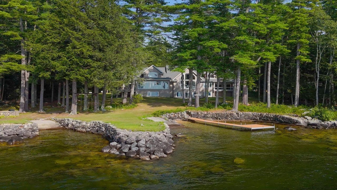 Inside a Stunning Shingle-Style Home on Sebago Lake