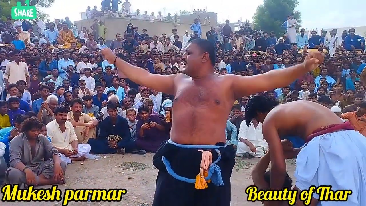 ملاکڙو بدين ضلعي جو بھترين پهلوان مراد پنھور ۽ رجب راھمون