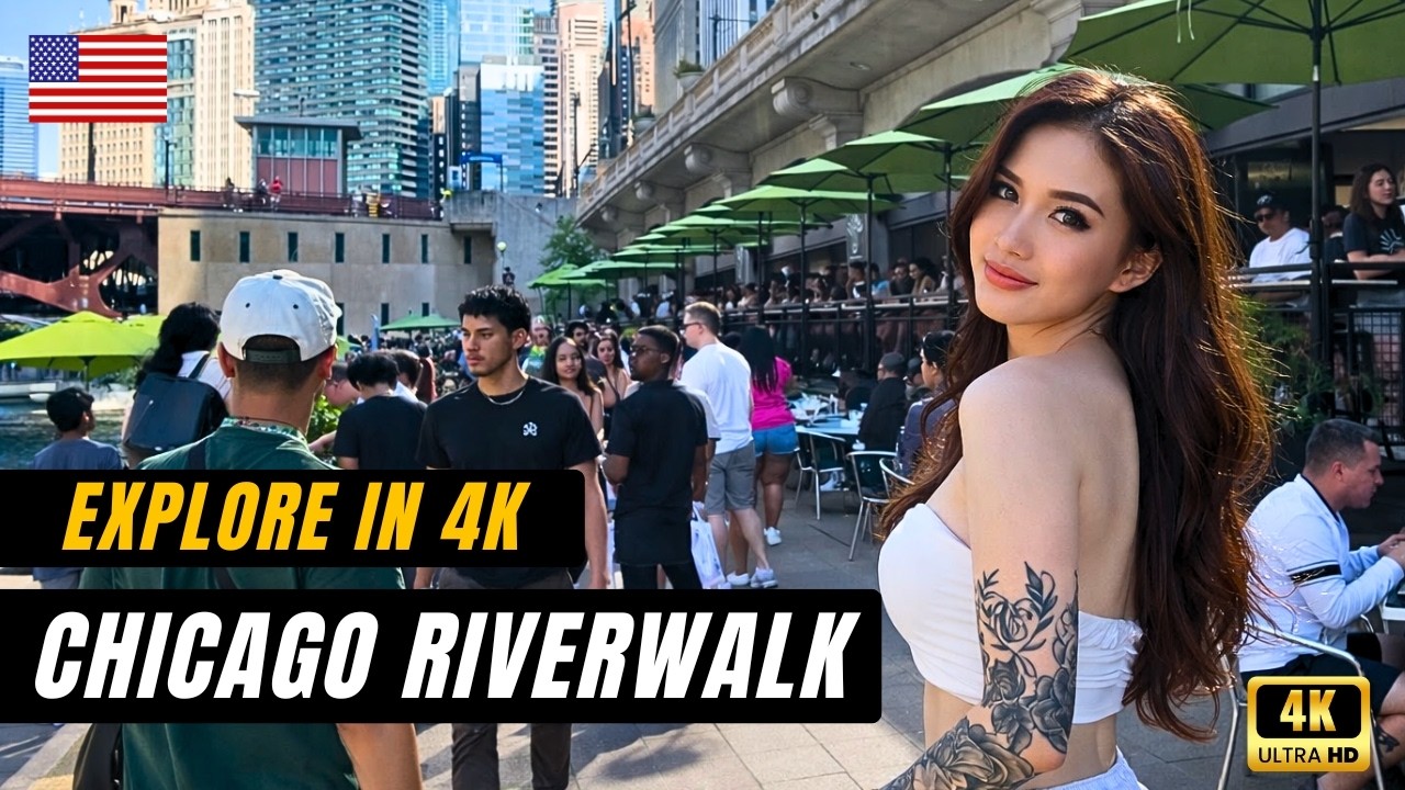 Chicago River Walk 4K
