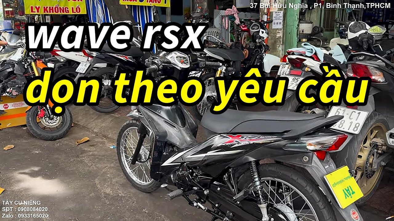 Wave RSX 110 DỌN THEO YÊU CẦU, báo giá công khai cụ thể từng chi tiết